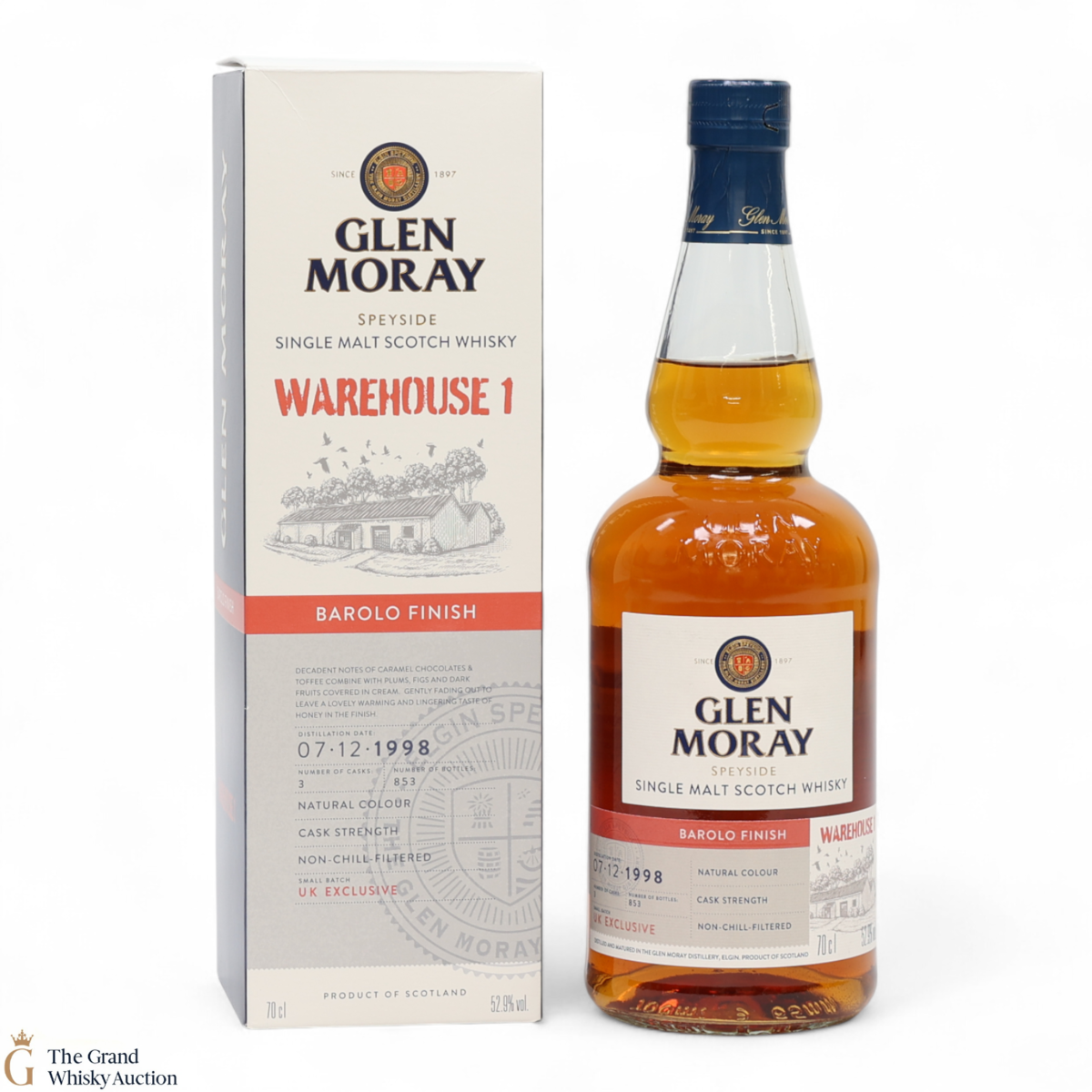 Glen Moray - 1998 Warehouse 1 - Barolo Finish