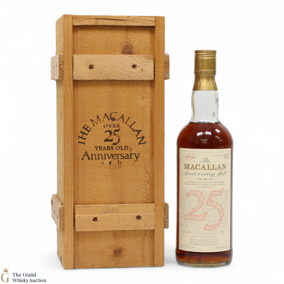 Macallan - 25 Year Old Anniversary Malt 1958 Bottled 1984 (75cl)