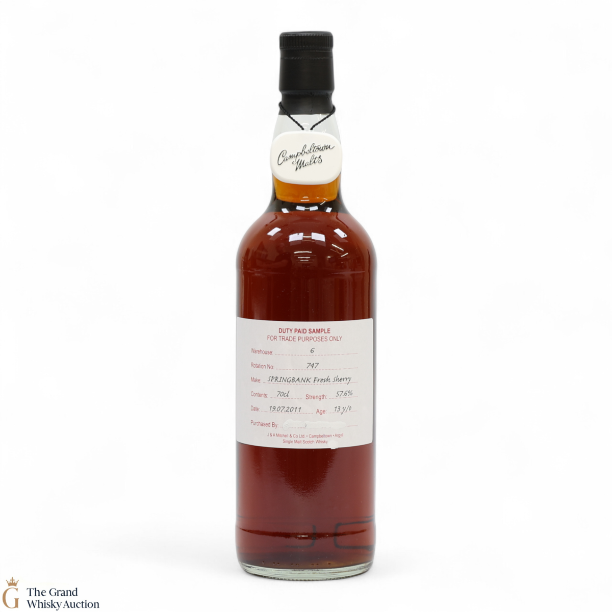 Springbank - 13 Year Old 2011 - Fresh Sherry - Duty Paid Sample 57.6%