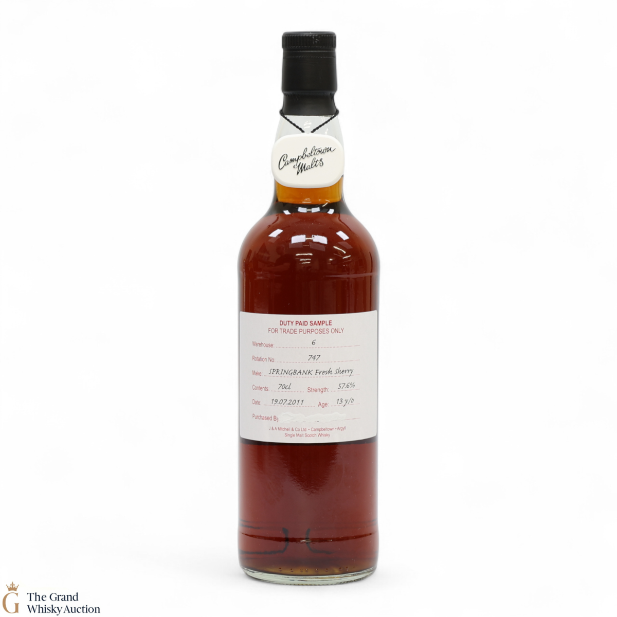 Springbank - 13 Year Old 2011 - Fresh Sherry - Duty Paid Sample 57.6%