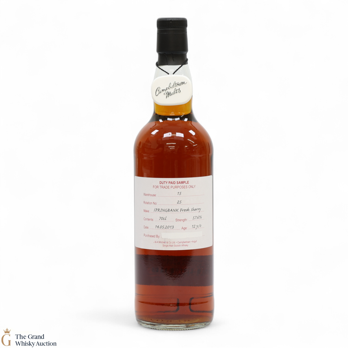 Springbank - 12 Year Old 2013 - Fresh Sherry - Duty Paid Sample 57.6%