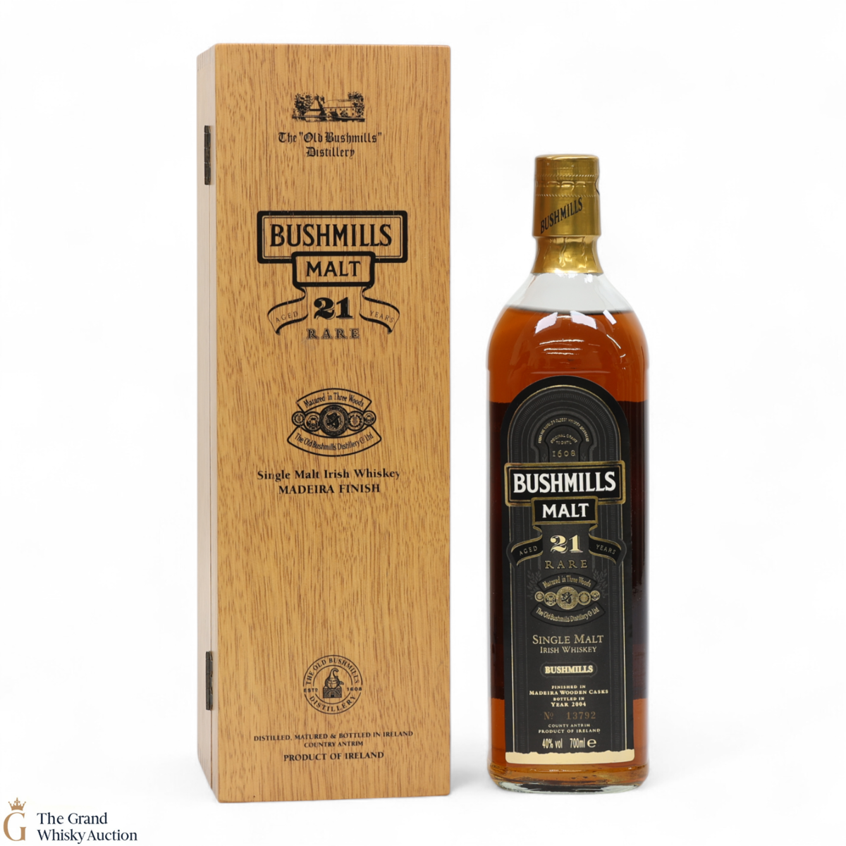 Bushmills - 21 Year Old - Three Woods Maderia Finish 2004