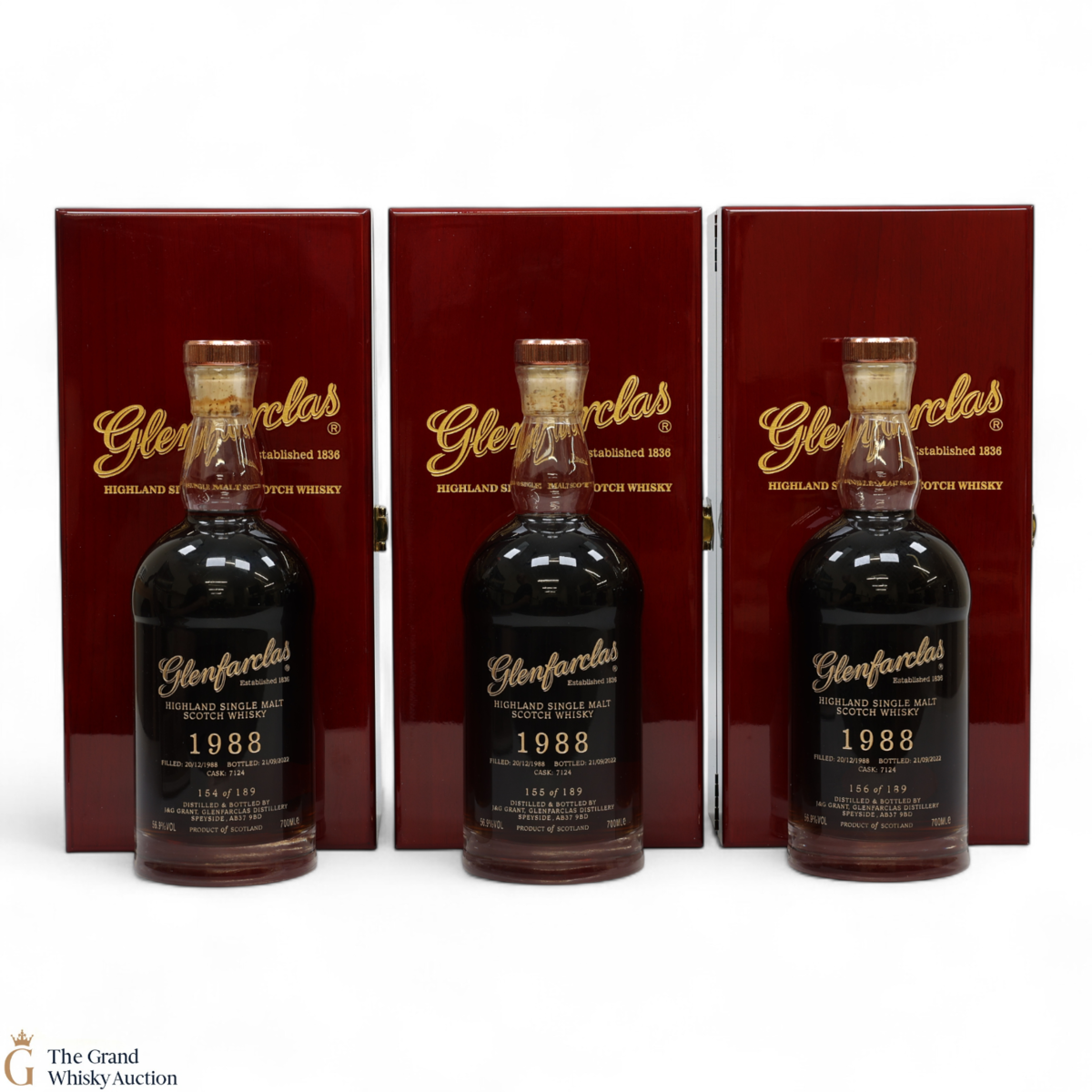 Glenfarclas - 33 Year Old 1988 - Single Cask #7124 (3x70cl)