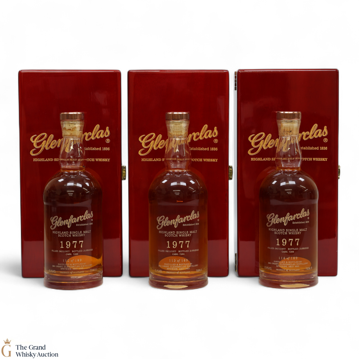 Glenfarclas - 44 Year Old 1977 - Single Cask #7284 (3x70cl)