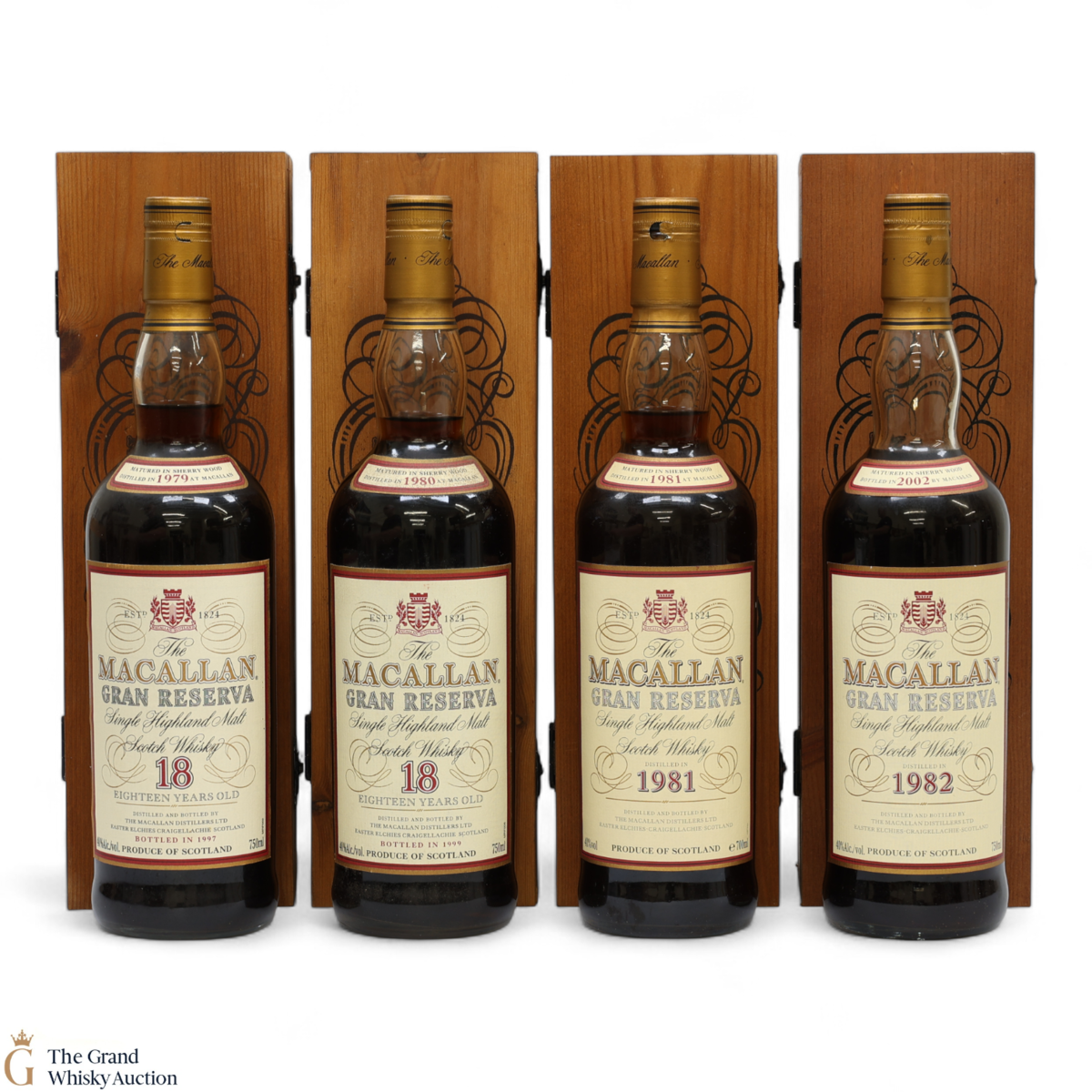 Macallan - 1979, 1980, 1981 & 1982 Gran Reserva (3x75cl & 1x70cl)