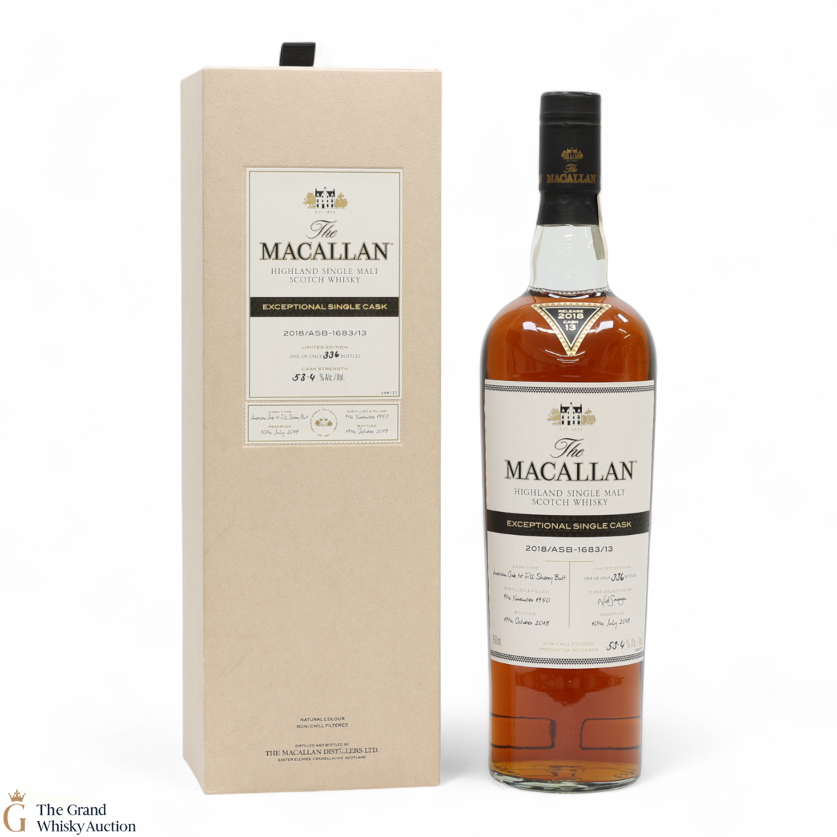 Macallan - 1950 Exceptional Cask 67 Year Old #1683-13 (75cl)