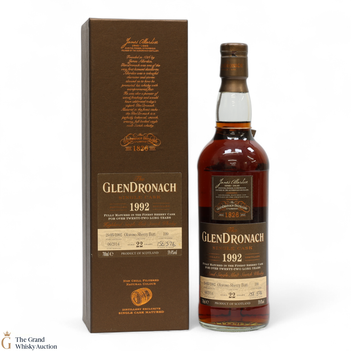 Glendronach - 22 Year Old 1992 - Oloroso Sherry Butt #199