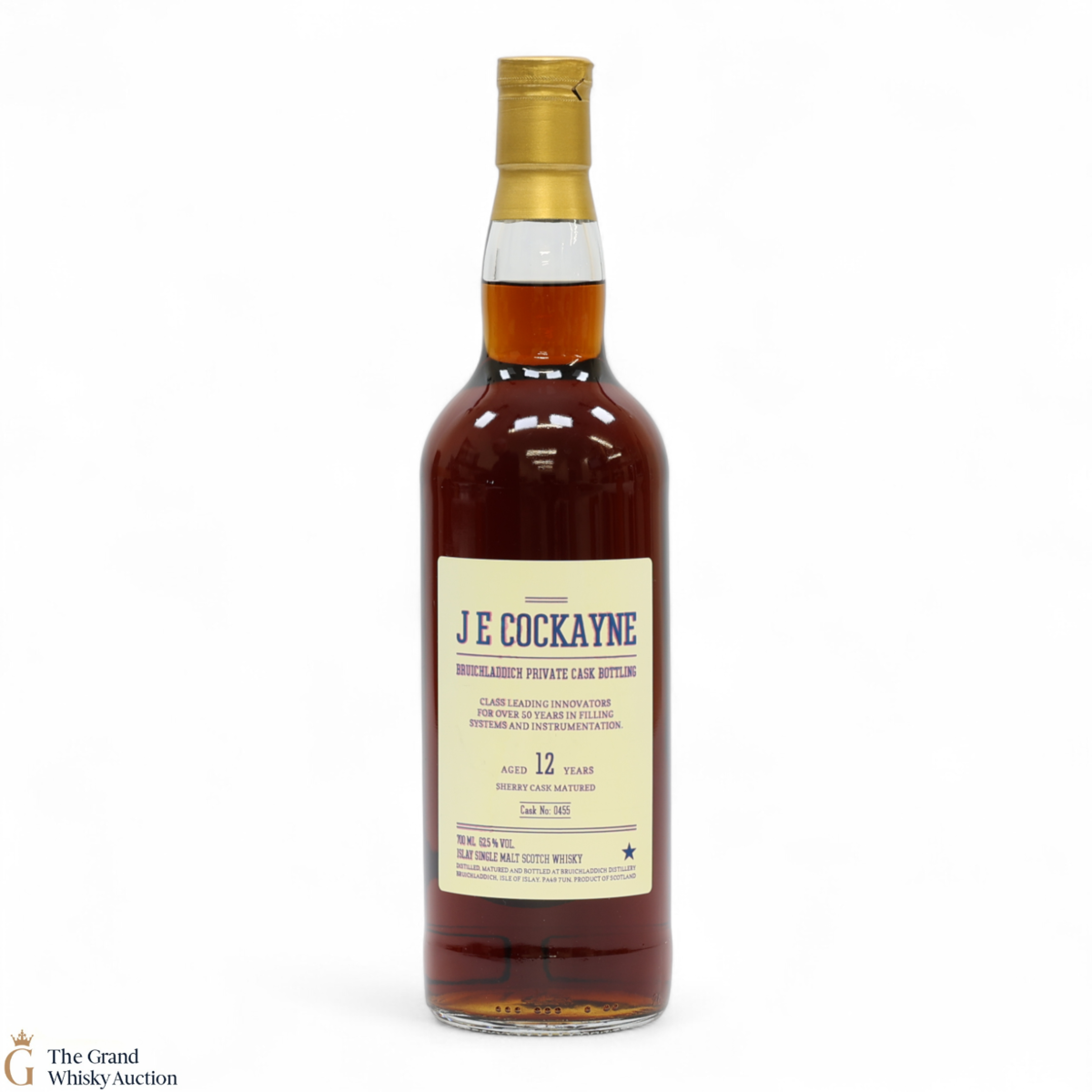 Bruichladdich - 12 Year Old - Sherry Private Cask #0455 - J E Cockayne