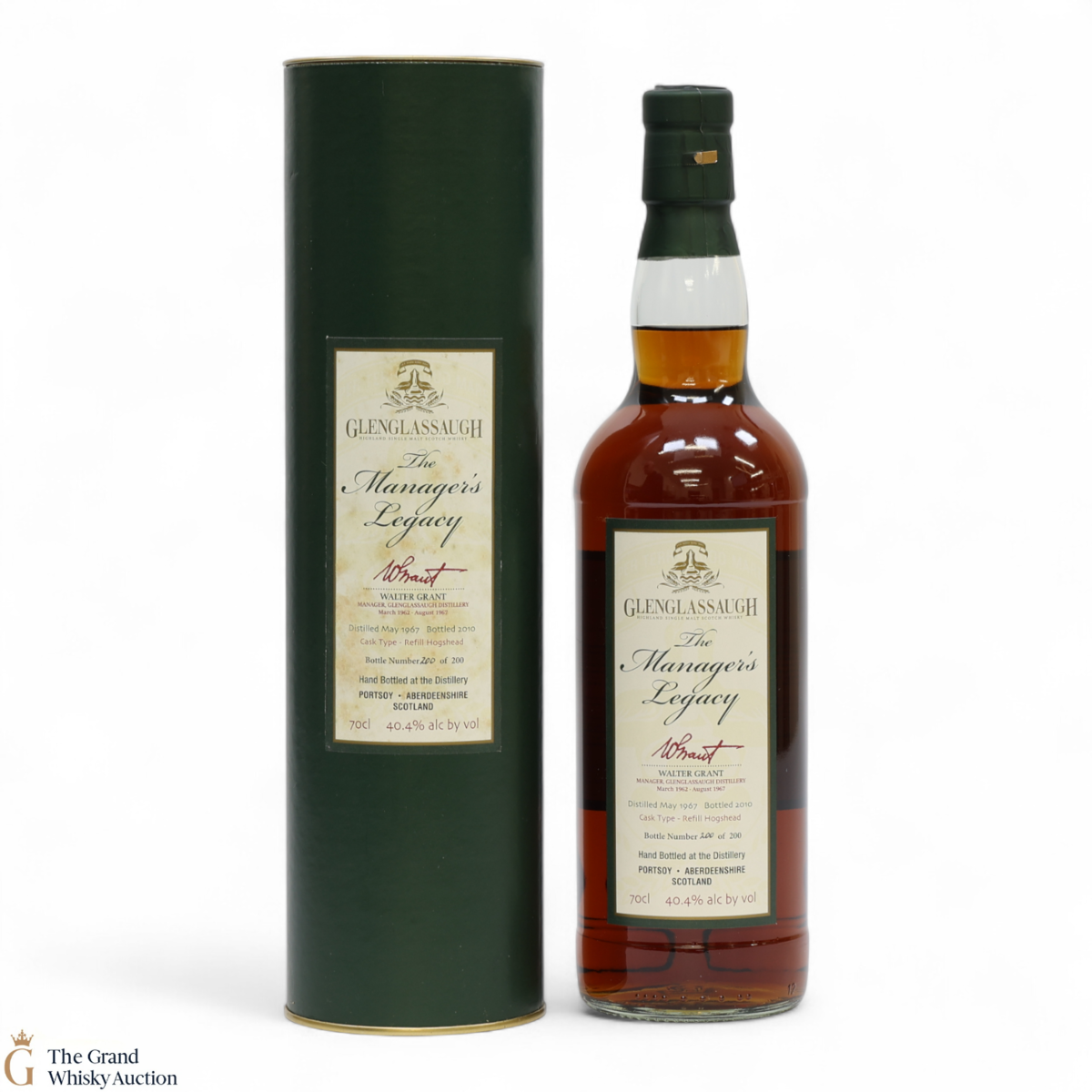 Glenglassaugh - 1967 Manager's Legacy Walter Grant
