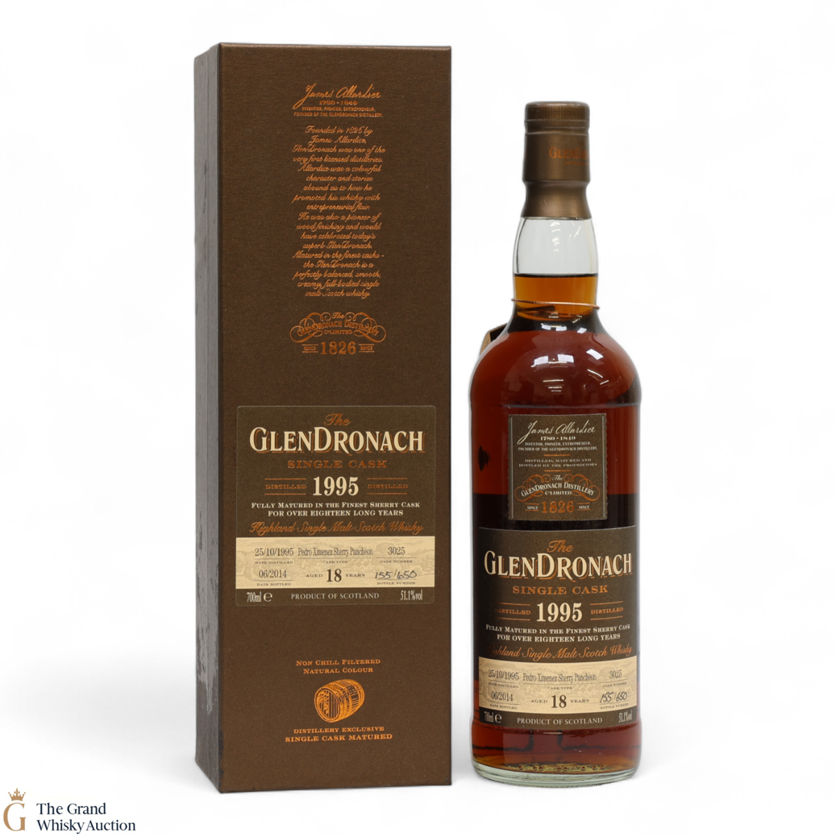 Glendronach - 18 Year Old 1995 - PX Sherry Puncheon #3025