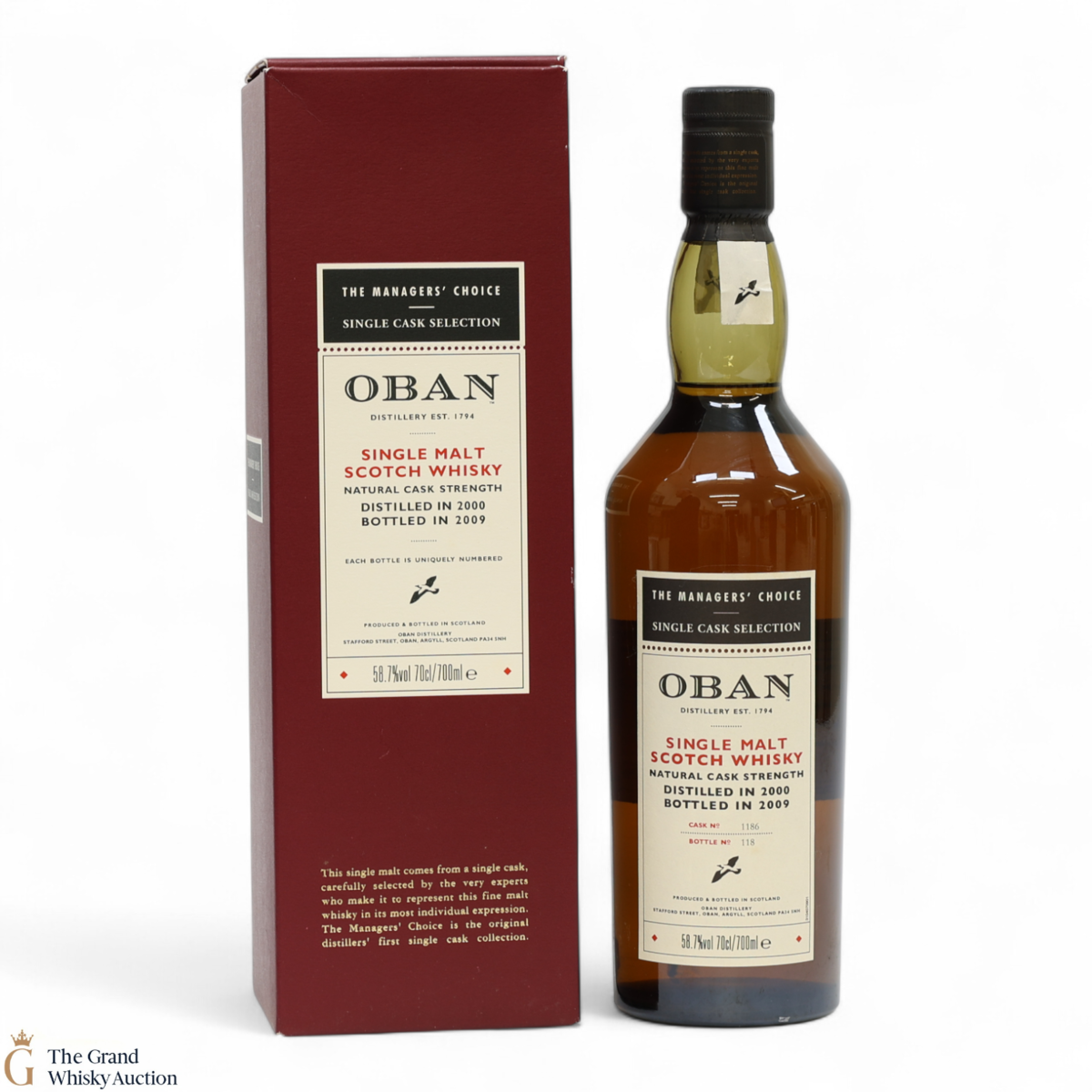 Oban - 2000 Managers' Choice 2009 - Single Cask #1186