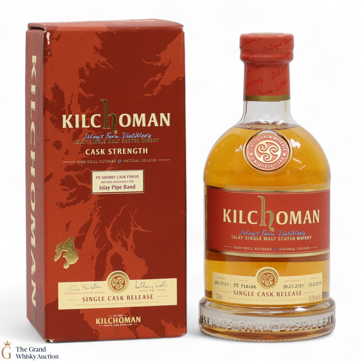 Kilchoman  - 2010 - Islay Pipe Band Single Cask 2015