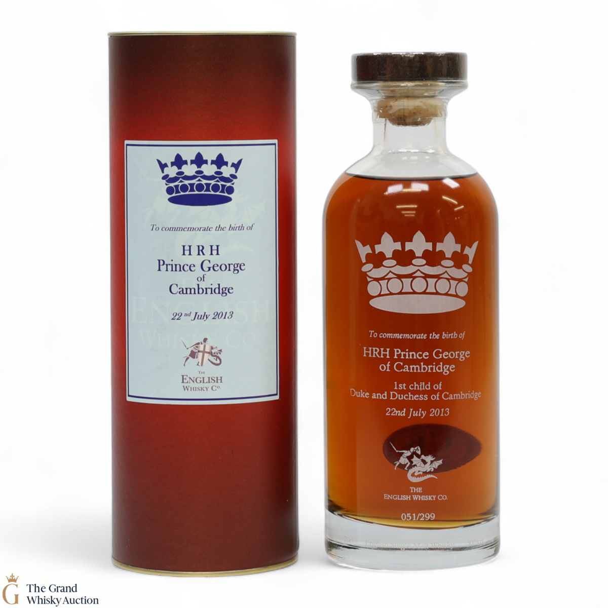 English Whisky Co. - Birth of Prince George Decanter 2013