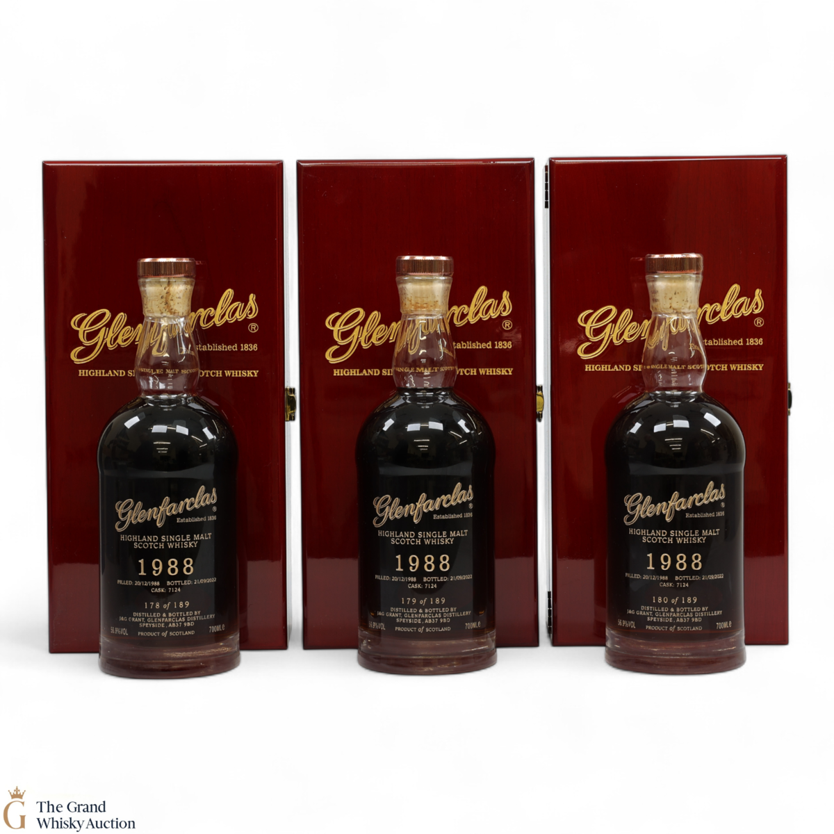 Glenfarclas - 33 Year Old 1988 - Single Cask #7124 (3x70cl)