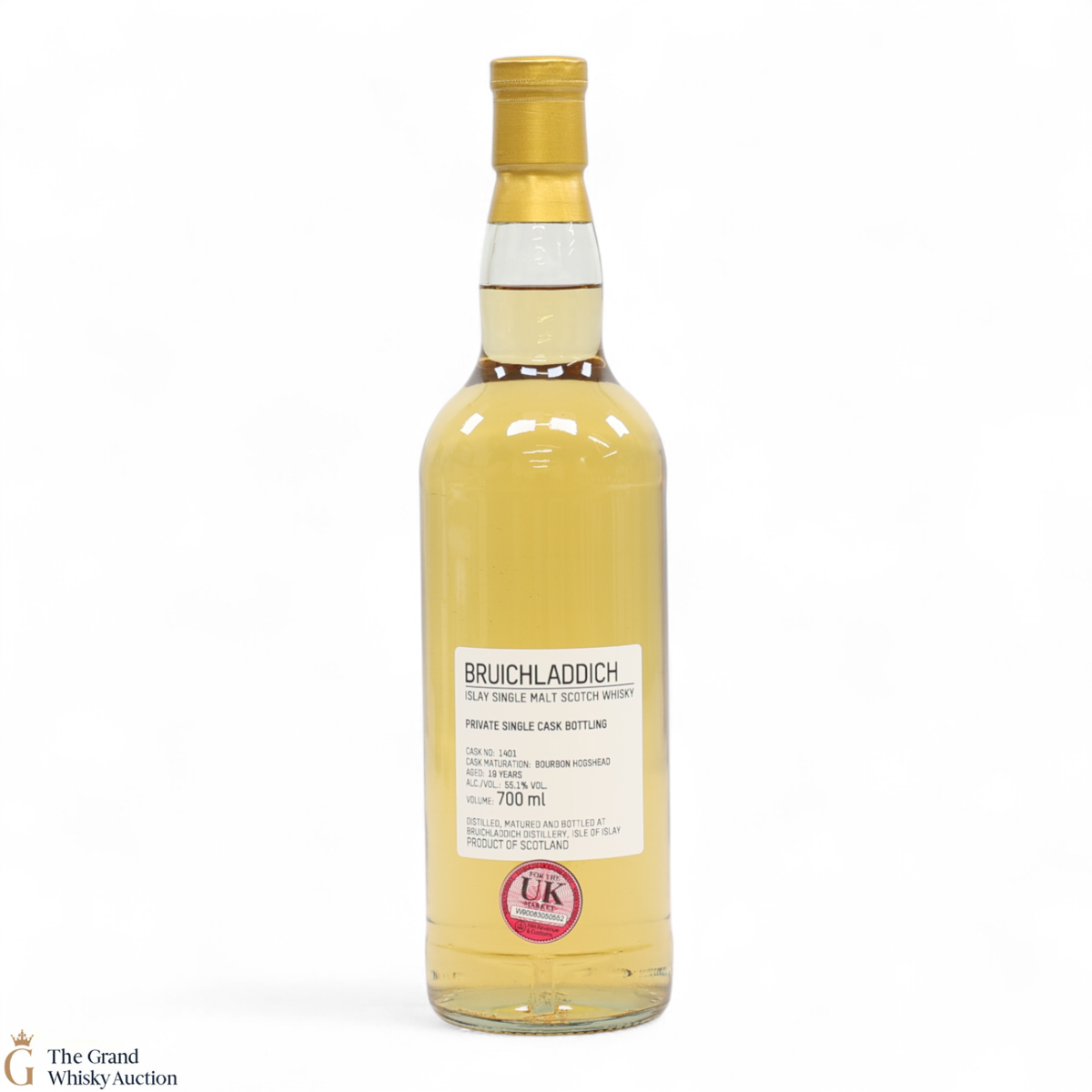 Bruichladdich - 19 Year Old - 1st Fill Bourbon Hogshead #1401 - Private Cask