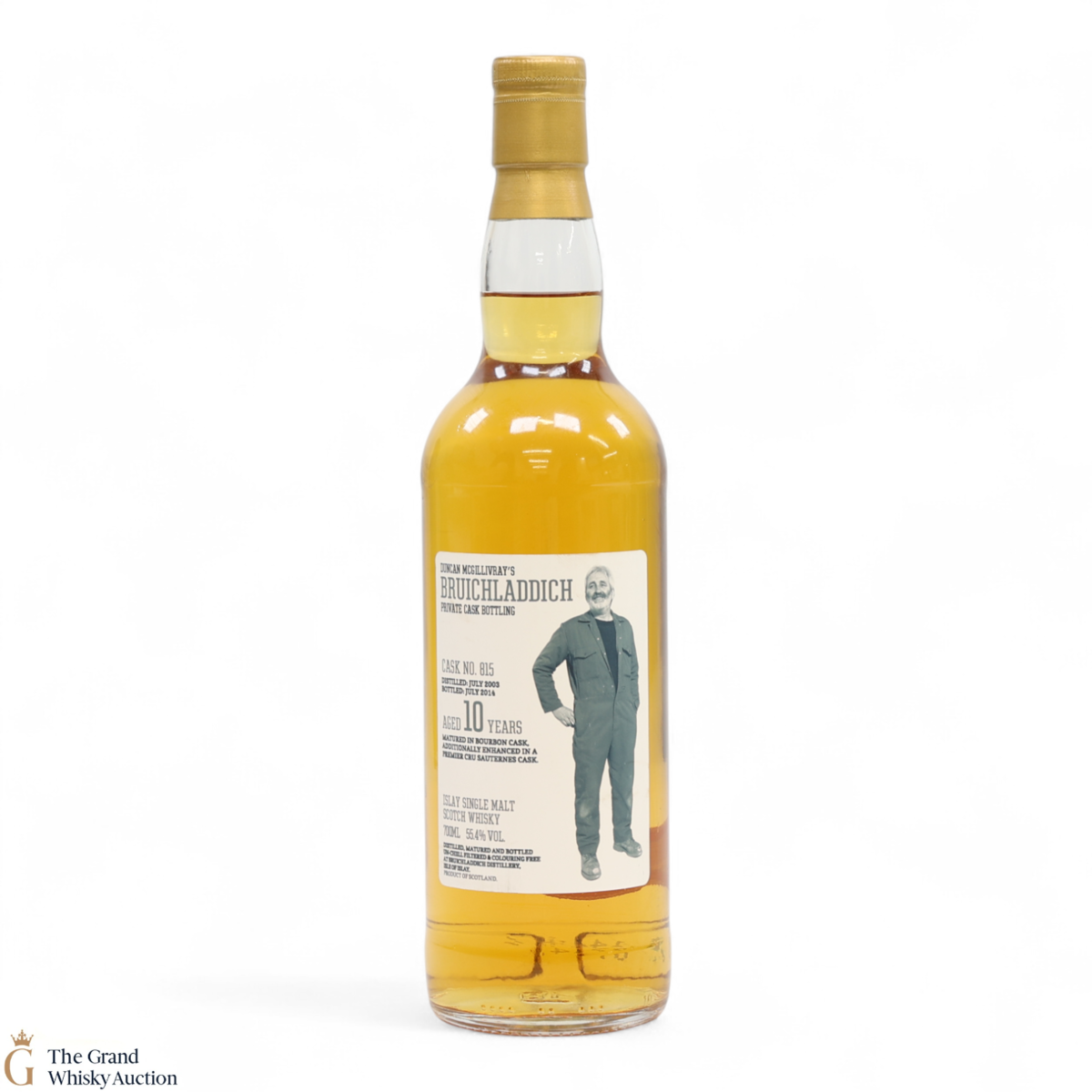 Bruichladdich - 10 Year Old - Duncan McGillivray's Private Cask Bottling #815 (SIGNED)