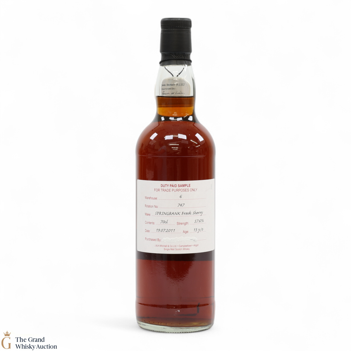 Springbank - 13 Year Old 2011 - Fresh Sherry - Duty Paid Sample 57.6%