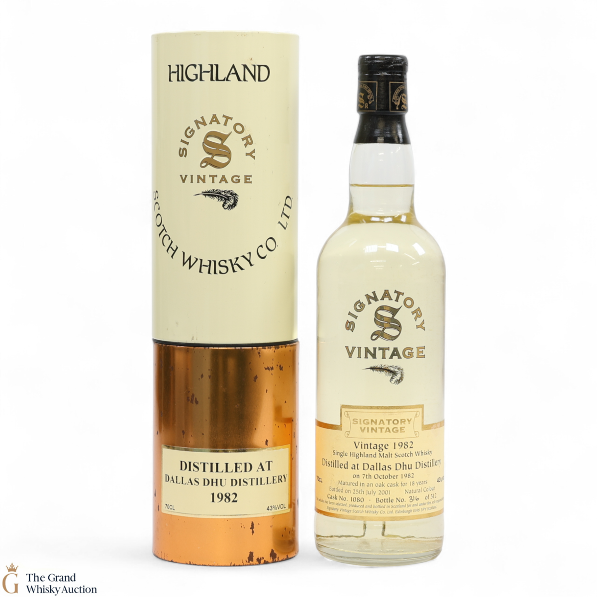 Dallas Dhu - 18 Year Old 1982 - #1080 Signatory Vintage