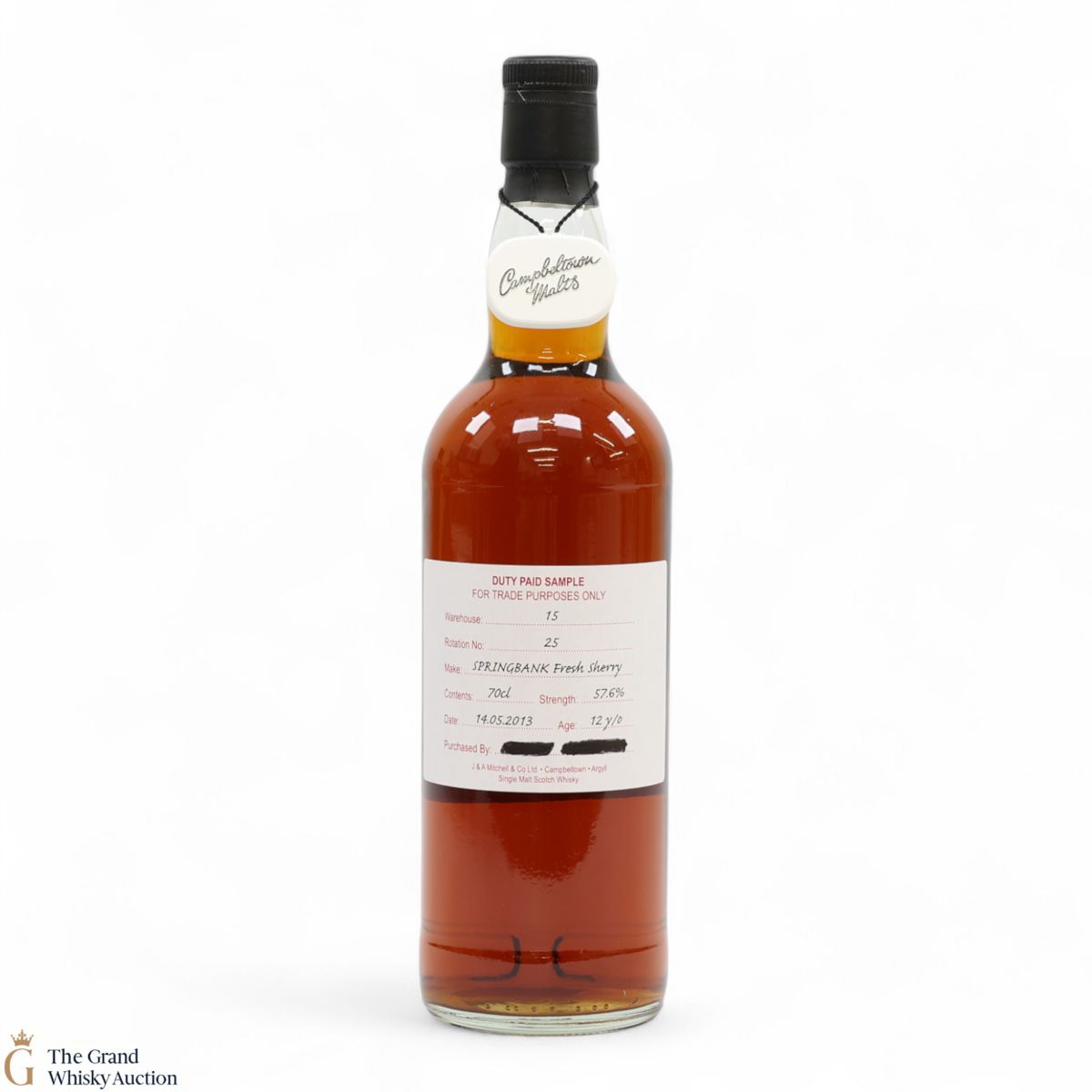Springbank - 12 Year Old 2013 - Fresh Sherry - Duty Paid Sample 57.6%