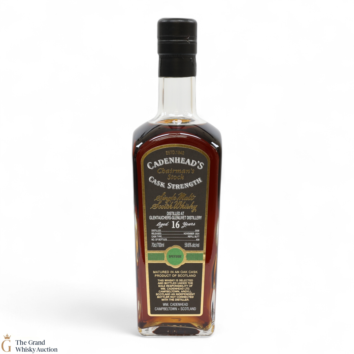 Glentauchers-Glenlivet - 16 Year Old 2008 - Cadenhead's Cask Strength