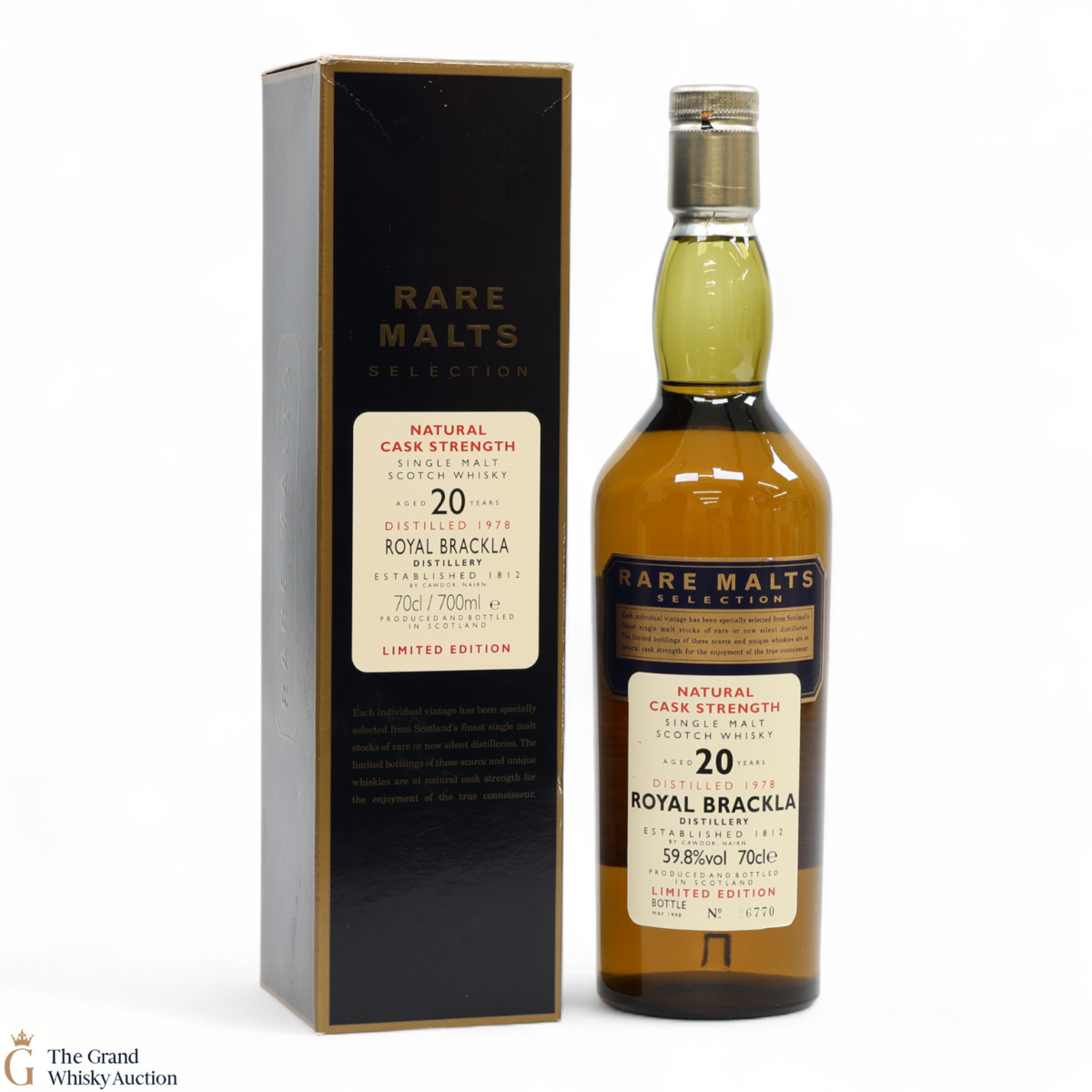 Royal Brackla - 20 Year Old 1978 - Rare Malts 59.8%