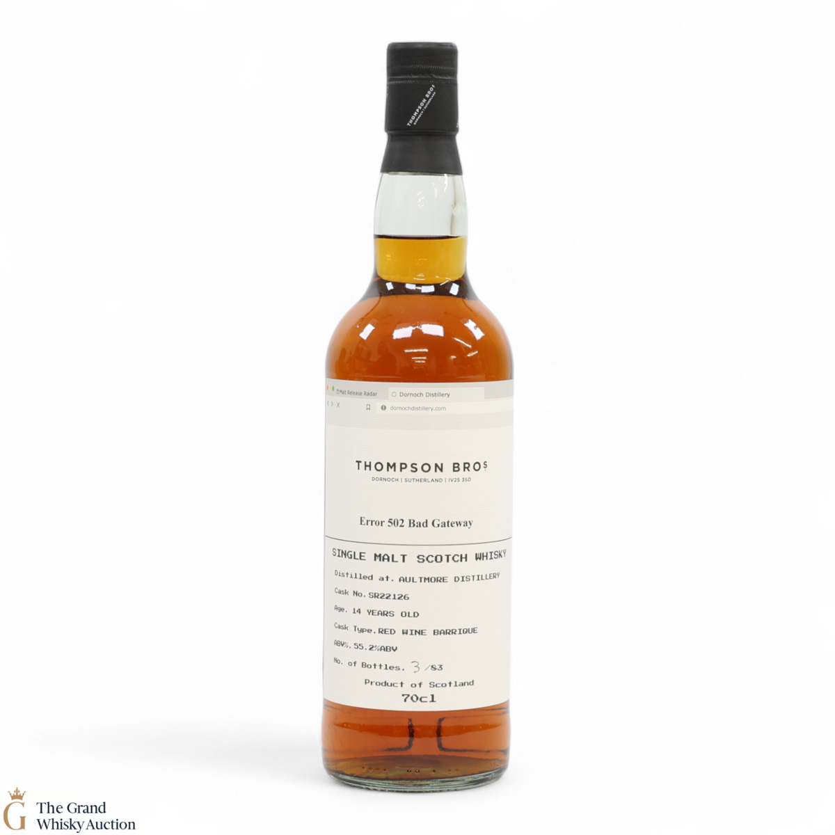 Aultmore - 14 Year Old 2009 #SR22126 - Thompson Bro's Error 502 Bad Gateway