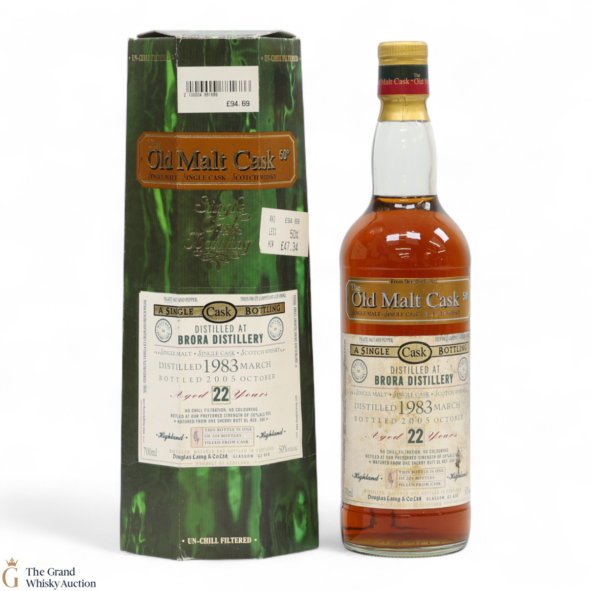 Brora - 22 Year Old 1983 - Single Cask #566 - The Old Malt Cask