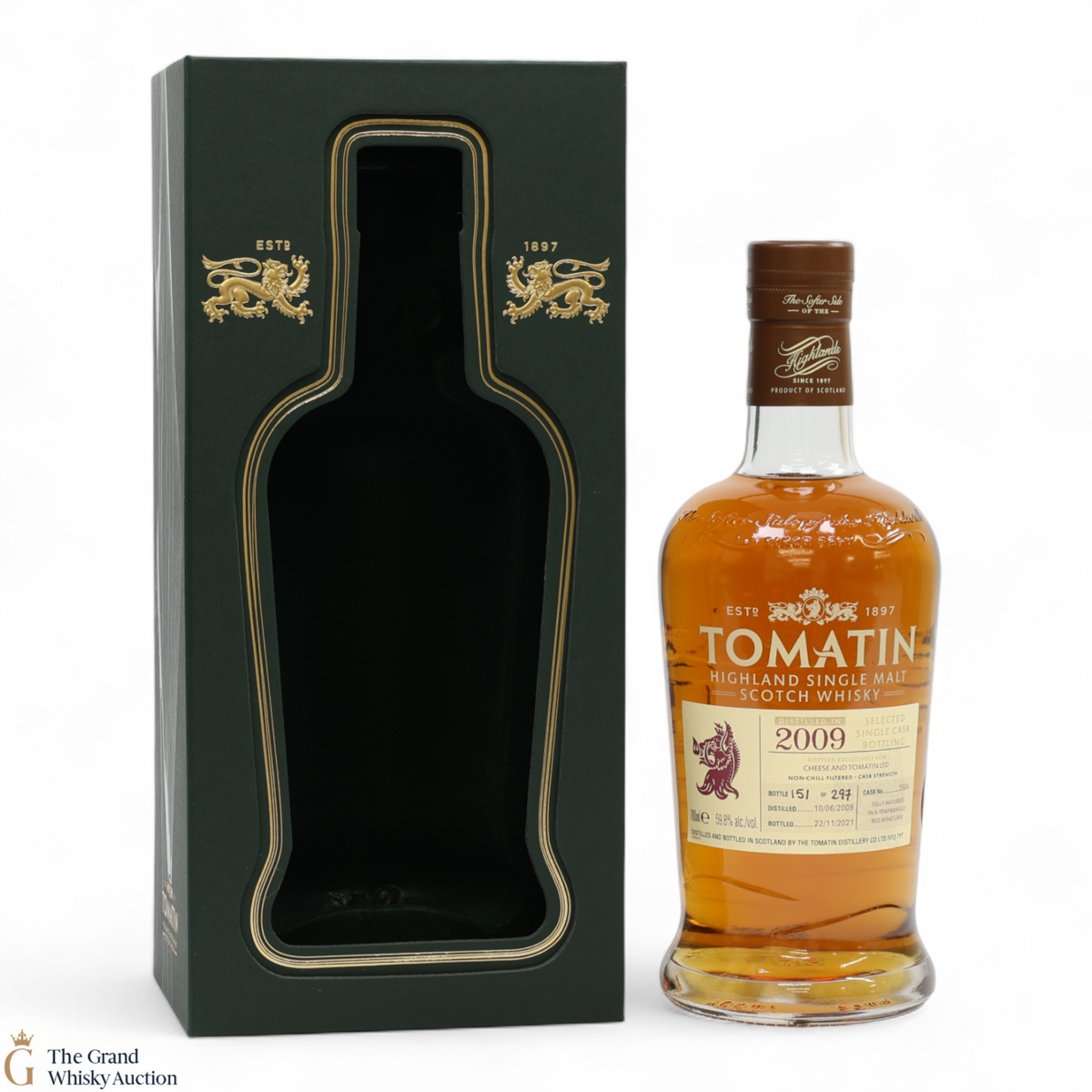 Tomatin - 2009 Red Wine Cask #3504 For Cheese And Tomatin