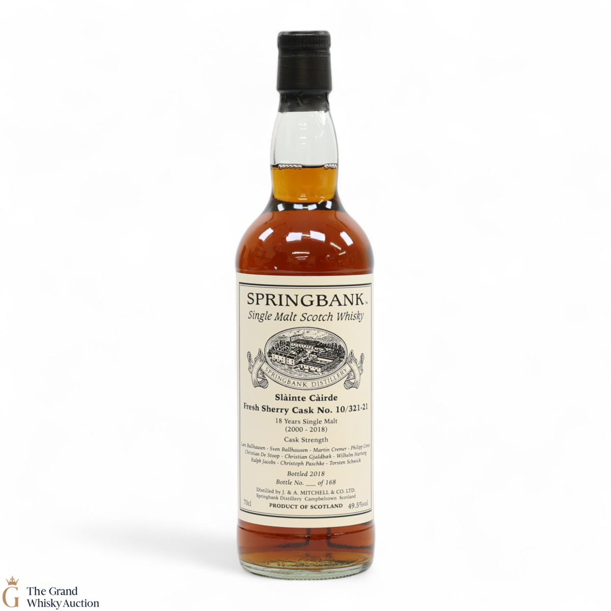 Springbank - 18 Year Old - Slàinte Càirde - Fresh Sherry Cask #10/321-21