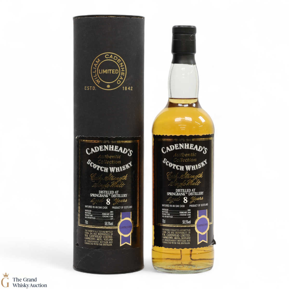 Springbank - 8 Year Old 2001 - Cadenhead's Authentic Collection