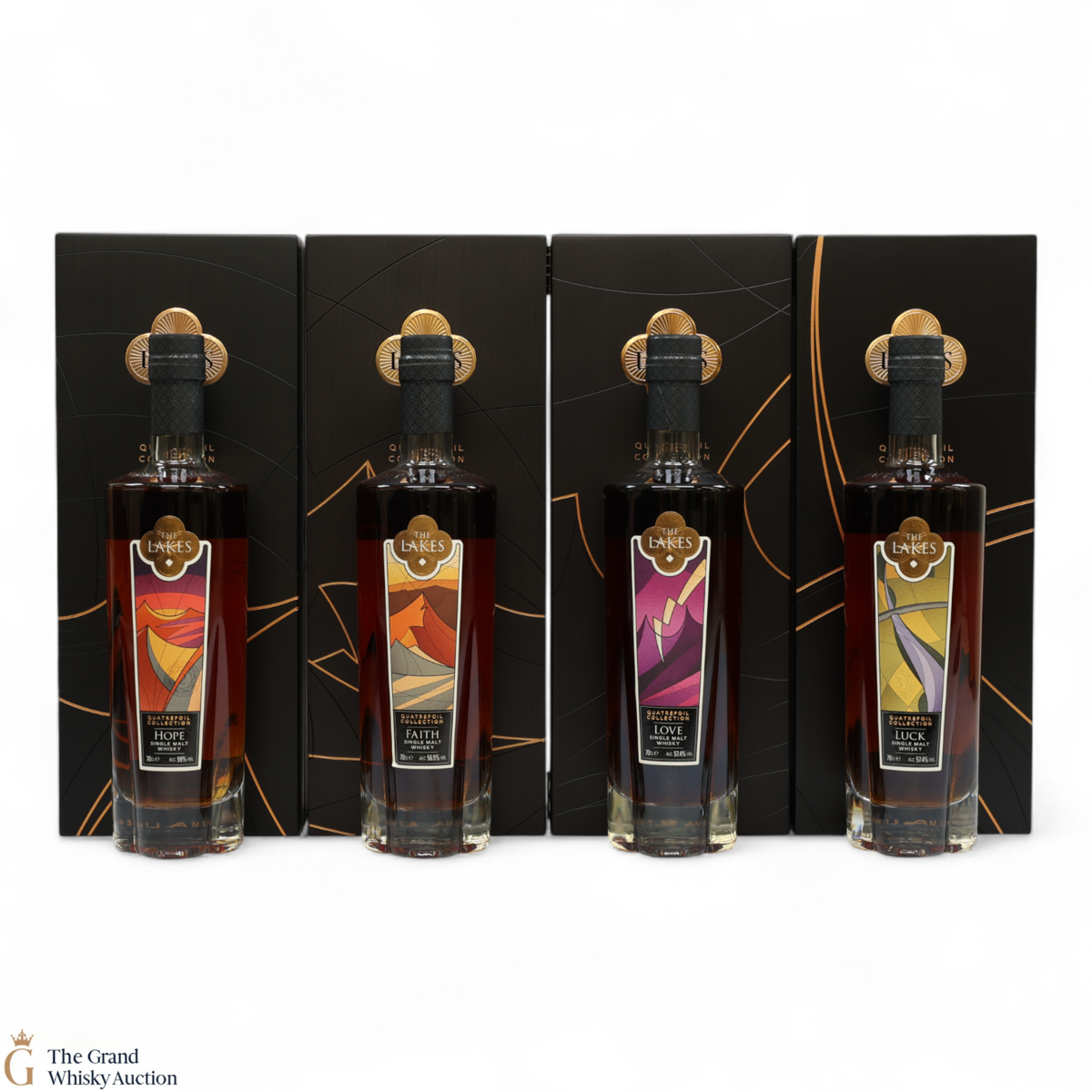 The Lakes Single Malt Quatrefoil Collection (4x70cl)