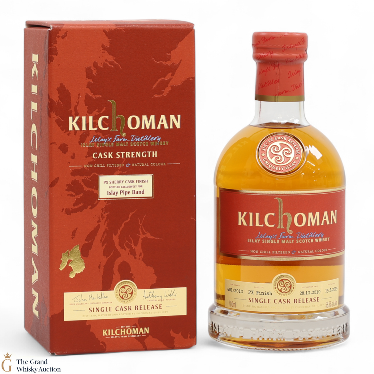 Kilchoman  - 2010 - Islay Pipe Band Single Cask 2015