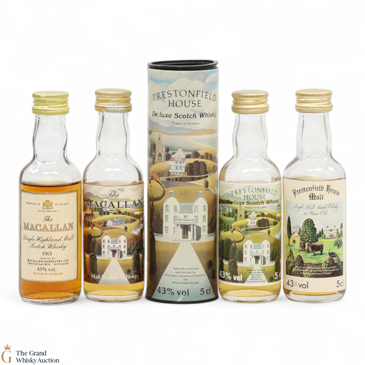 Bowmore Prestonfield House & Macallan Miniatures (4 x 5cl)