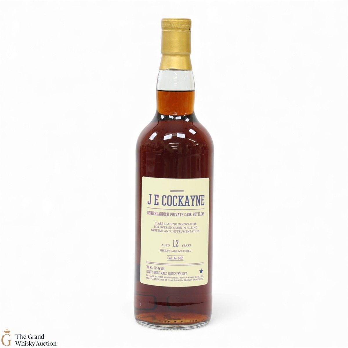 Bruichladdich - 12 Year Old - Sherry Private Cask #0455 - J E Cockayne