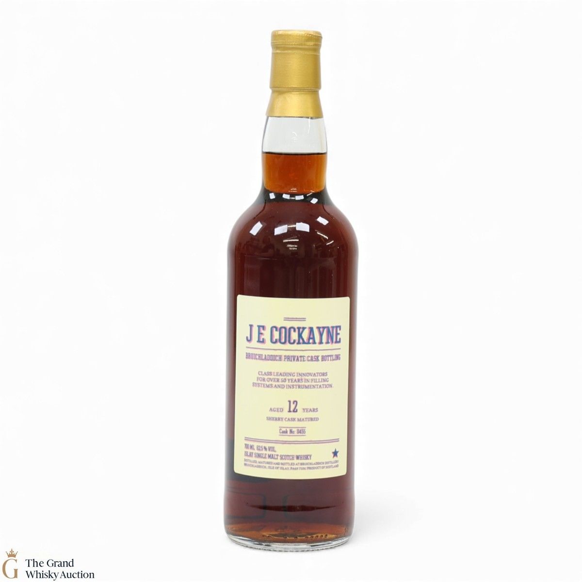 Bruichladdich - 12 Year Old - Sherry Private Cask #0455 - J E Cockayne