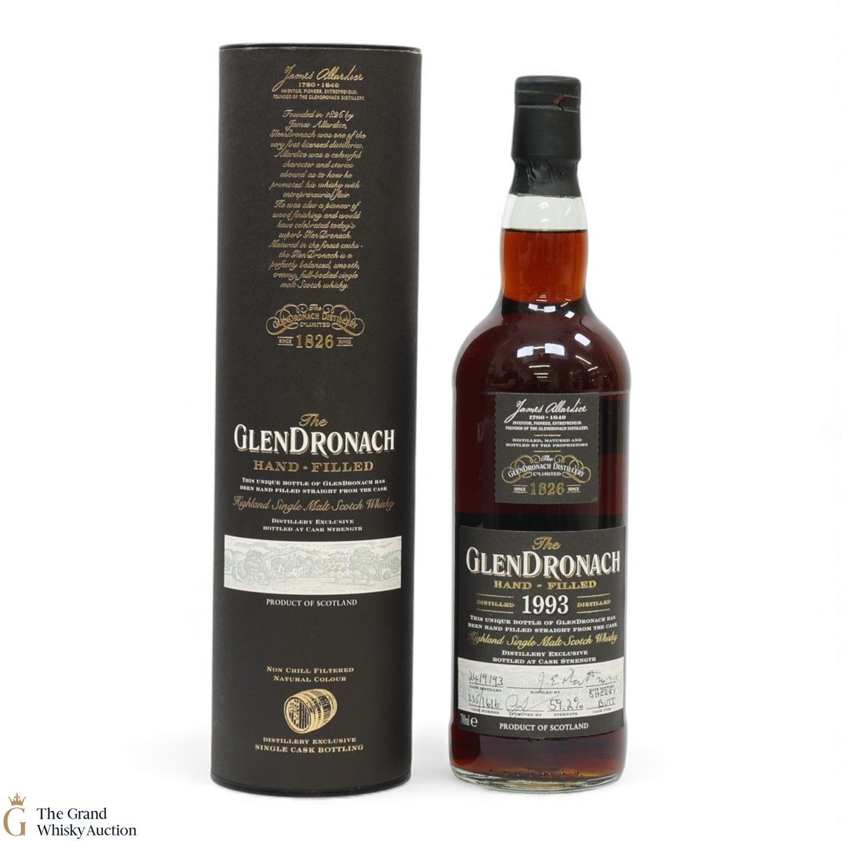 Glendronach - 19 Year Old 1993 - Hand Filled Cask Strength Sherry Butt #1616