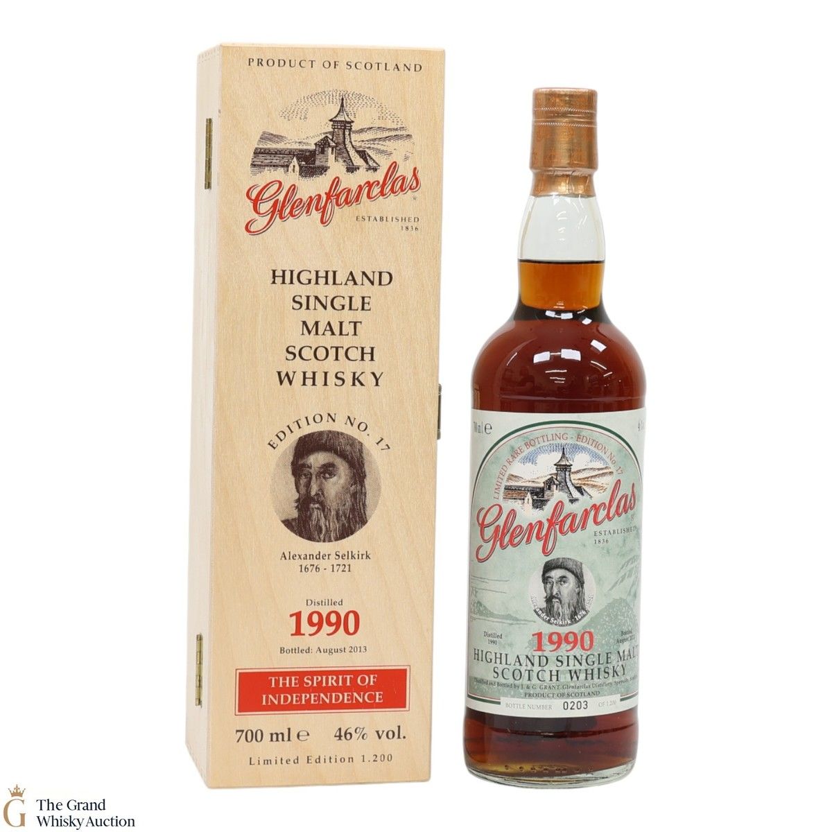 Glenfarclas - 1990 The Spirit of Independence - Alexander Selkirk Edition No.17