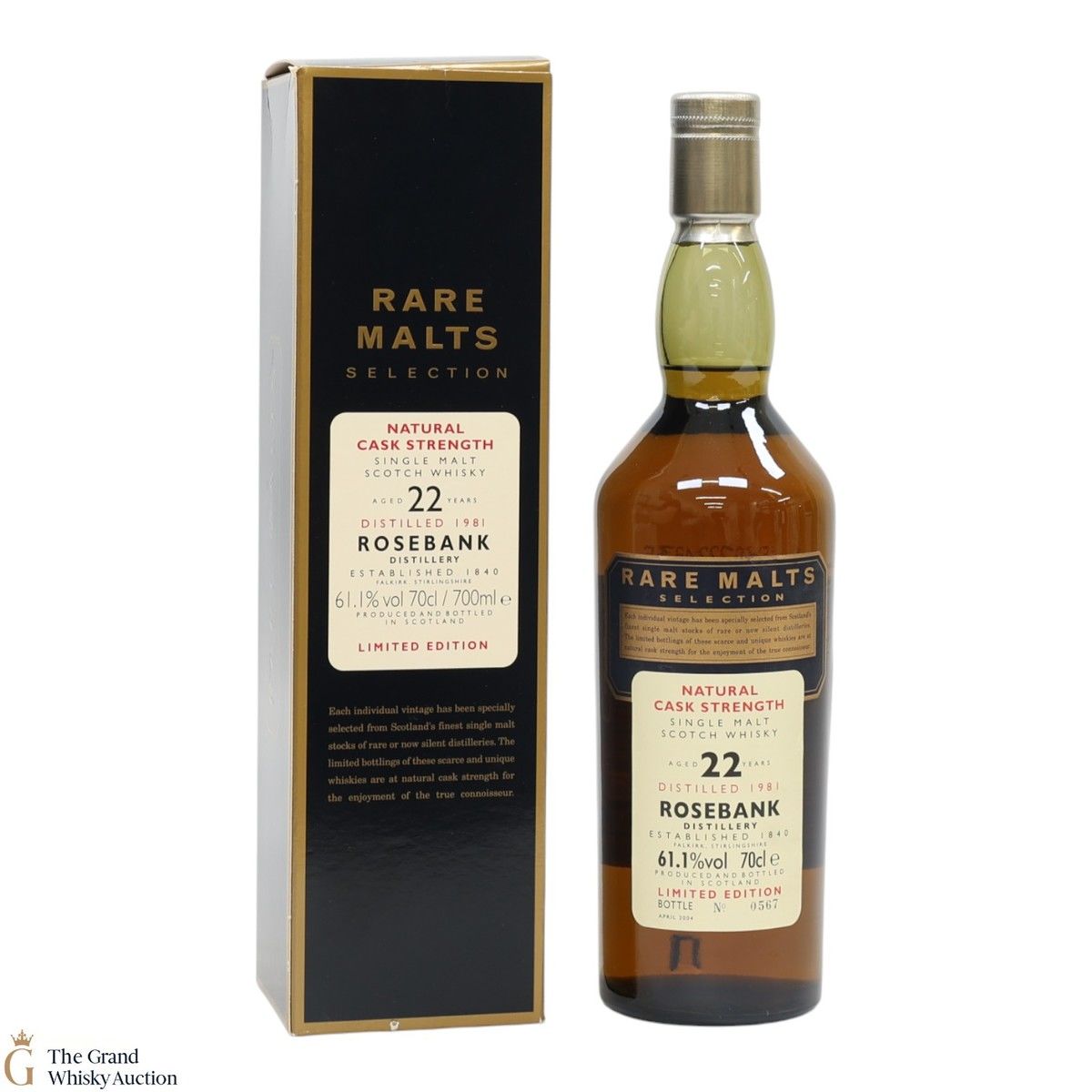 Rosebank - 22 Year Old 1981 - Rare Malts 61.1%
