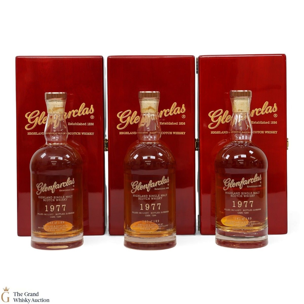 Glenfarclas - 44 Year Old 1977 - Single Cask #7284 (3x70cl)