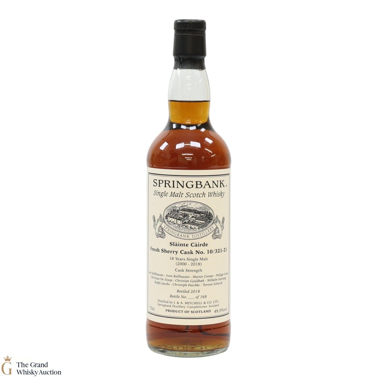 Springbank - 18 Year Old - Slàinte Càirde - Fresh Sherry Cask #10/321-21