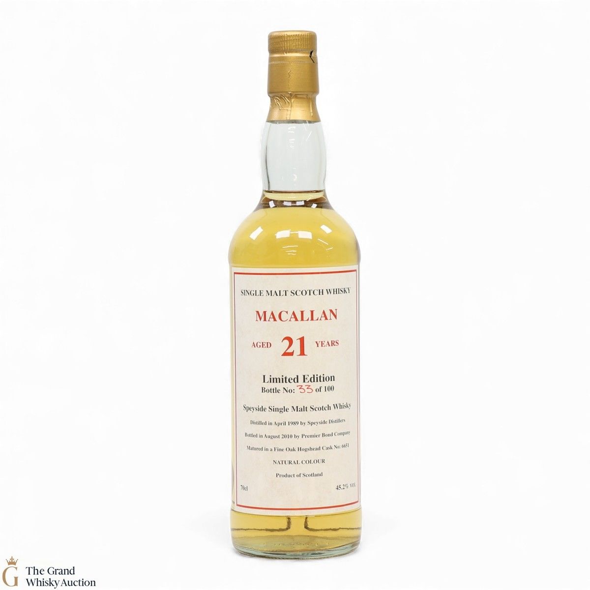 Macallan - 21 Year Old 1989 - Fine Oak Hogshead #6651 - Private Bottling 2010