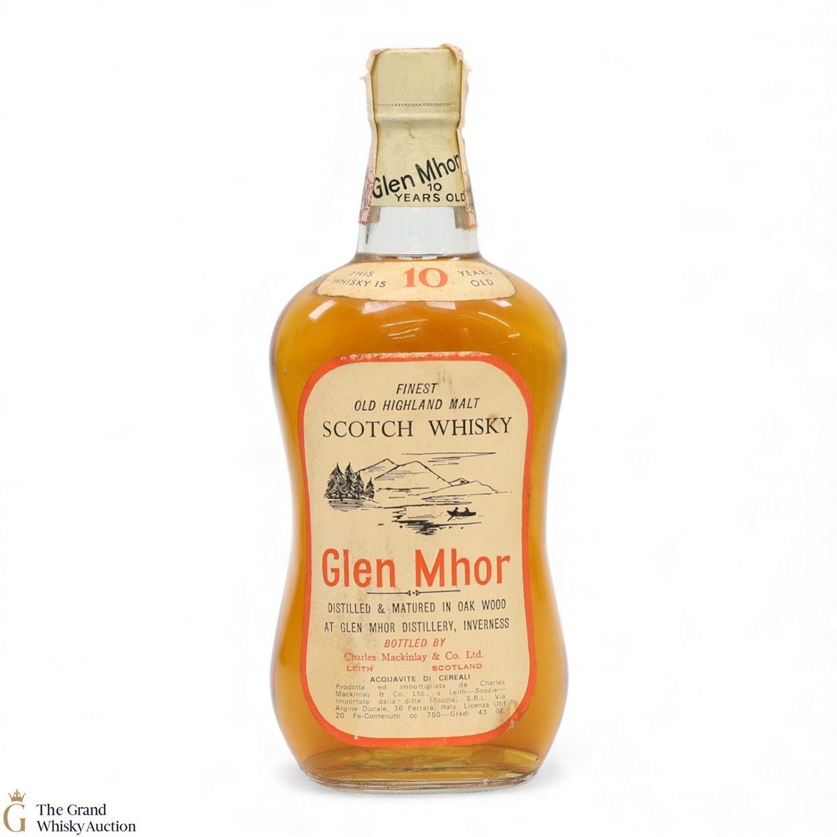 Glen Mhor - 10 Year Old - Charles Mackinlays & Co Ltd 1970s (75cl)