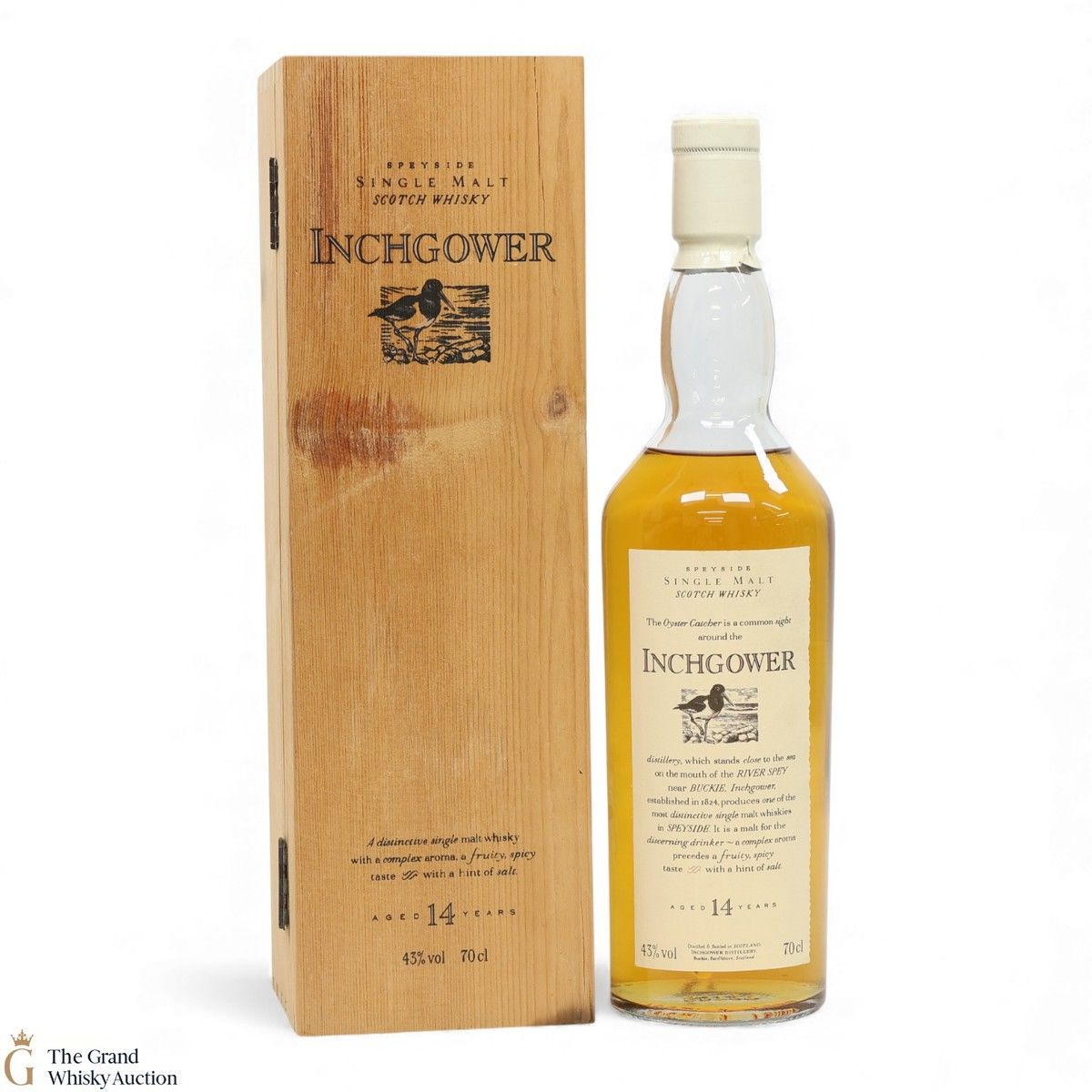 Inchgower - 14 Year Old - Flora and Fauna (White Top & Wooden Box)