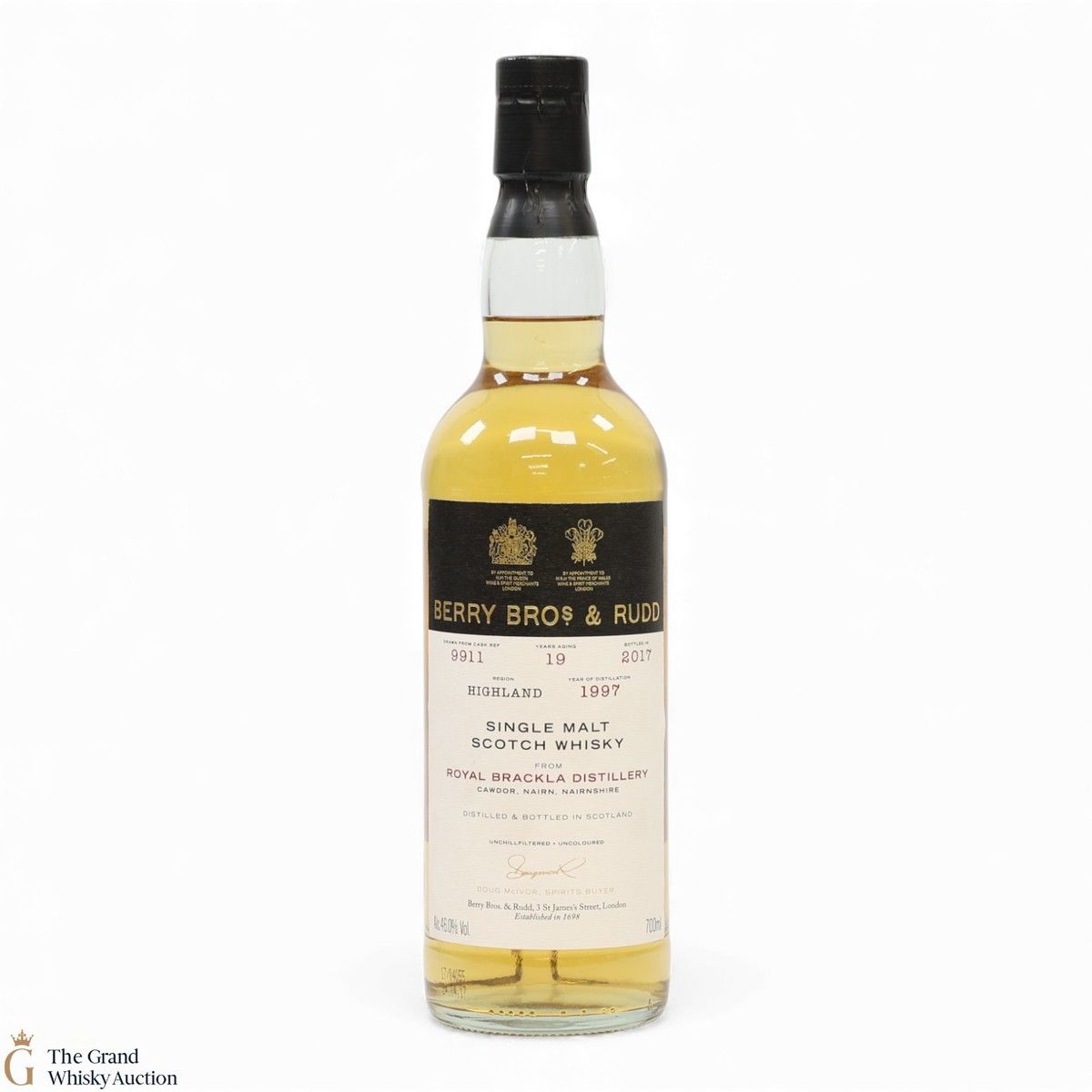 Royal Brackla - 19 Year Old 1997 - Single Cask #9911 - Berry Bros & Rudd