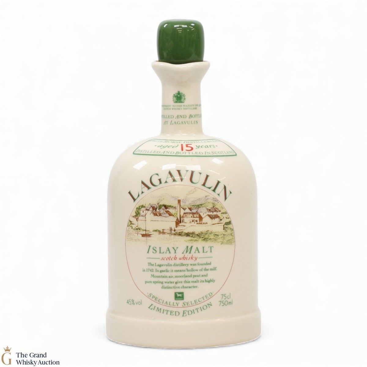 Lagavulin - 15 Year Old - White Horse Decanter 1980s (75cl)