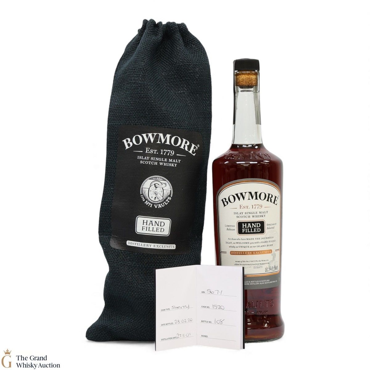 Bowmore - 18 Year Old 2001 - 2020 Hand Fill - Sherry Cask #1520