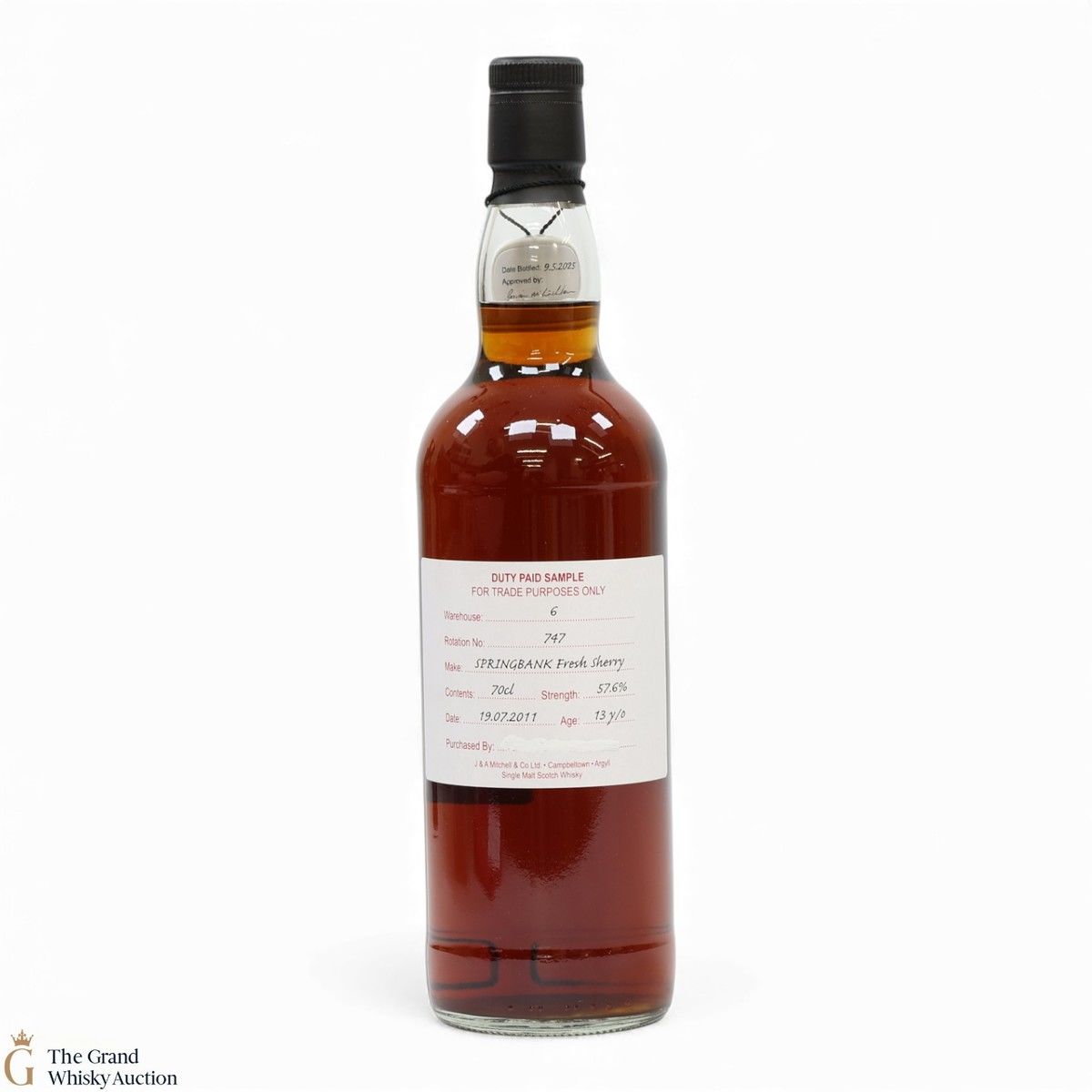 Springbank - 13 Year Old 2011 - Fresh Sherry - Duty Paid Sample 57.6%