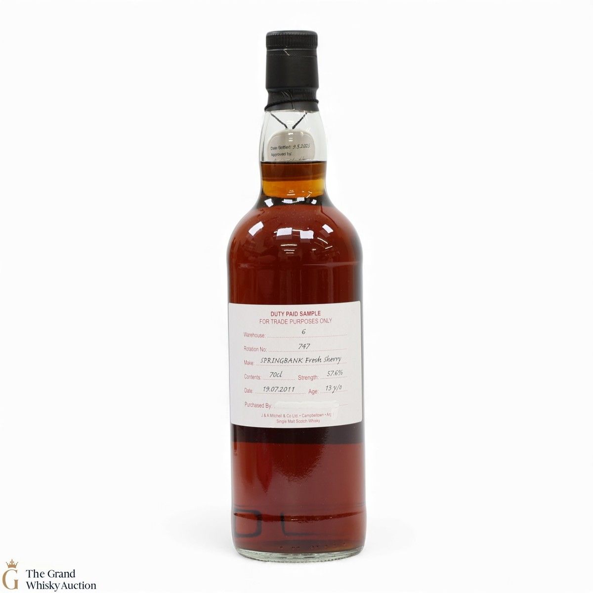 Springbank - 13 Year Old 2011 - Fresh Sherry - Duty Paid Sample 57.6%