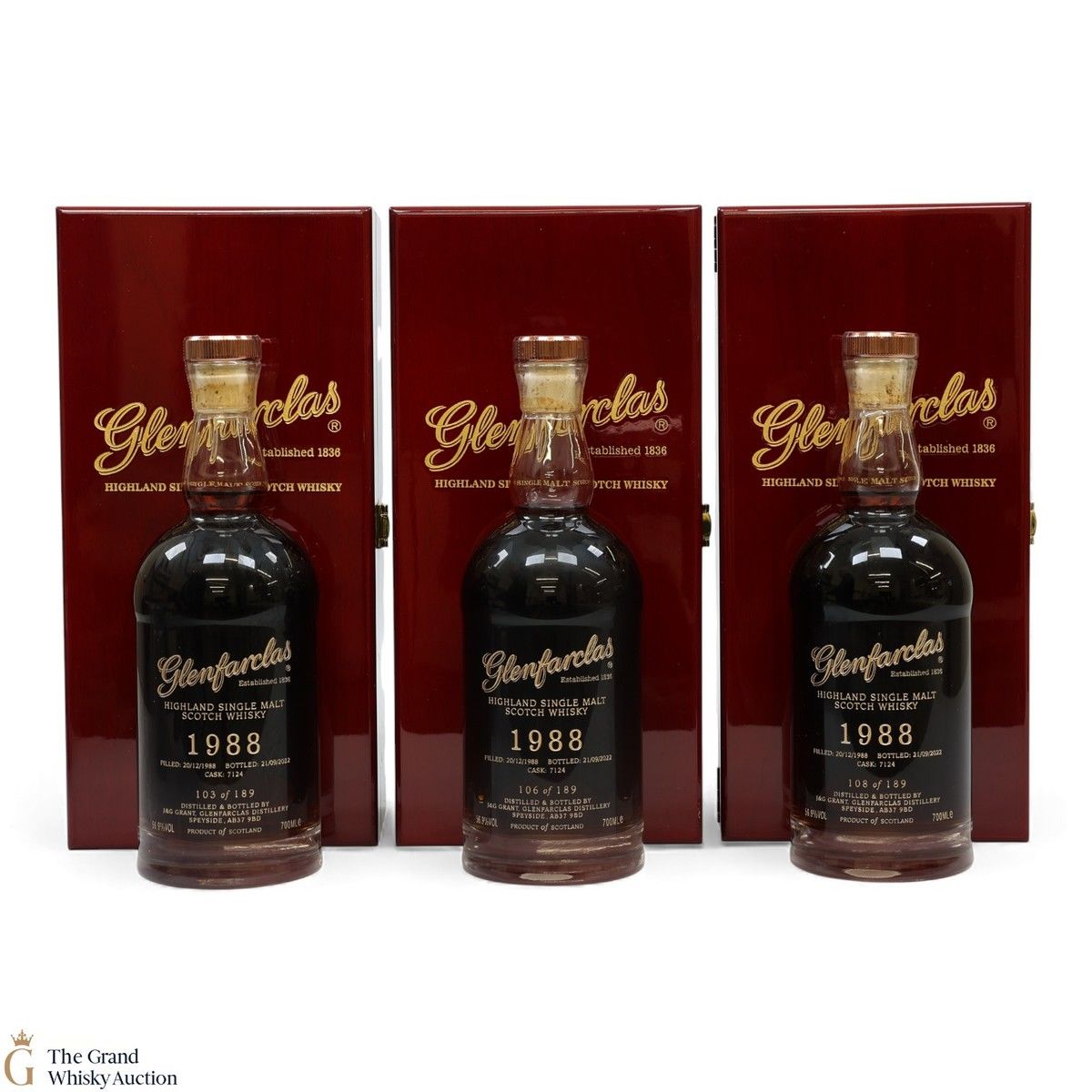Glenfarclas - 33 Year Old 1988 - Single Cask #7124 (3x70cl)