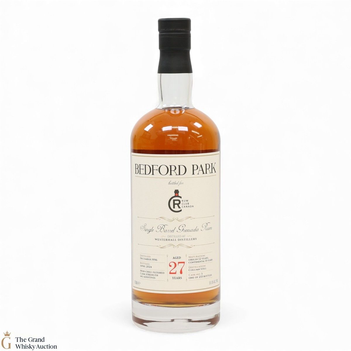 Westerhall - 27 Year Old 1996 - Single Barrel Rum - Bedford Park Rum